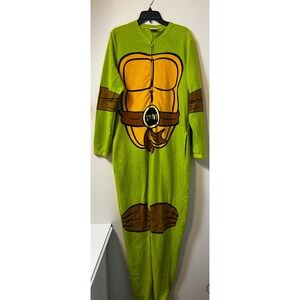 Nickelodeon Teenage Mutant Ninja Turtles TMNT Fleece One Piece Pajamas Costume L